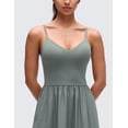thumbnail image 3 of CRZ YOGA V Neck Maxi Casual Tank Dress Outfits For Women, 3 of 4