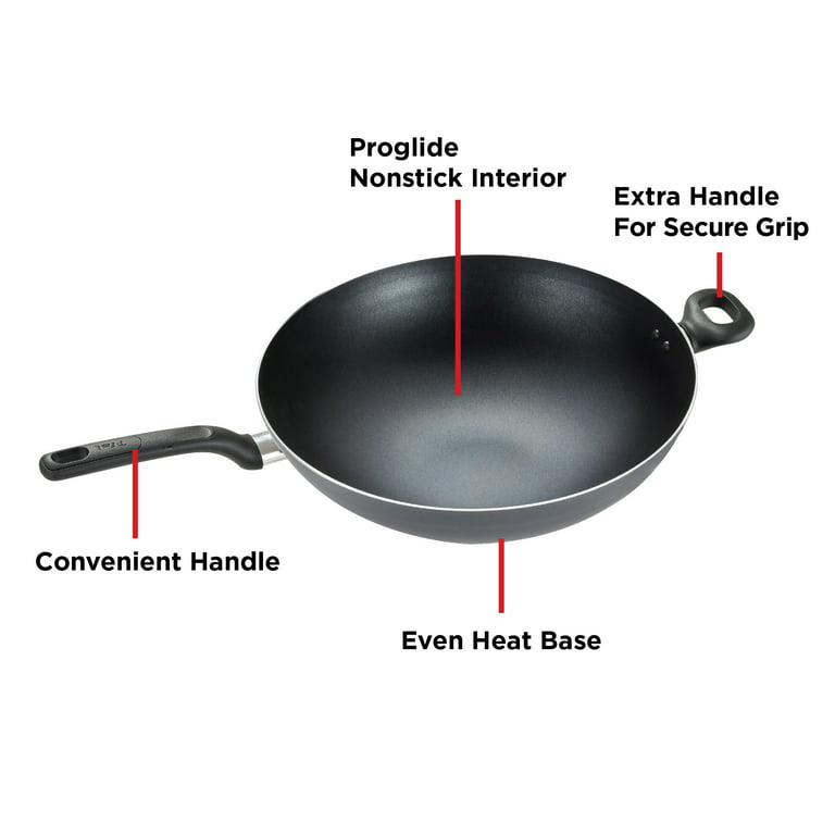 T-fal Easy Care Nonstick Wok, 14.25 inch, Grey 