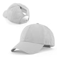 thumbnail image 3 of Puntoco Hat for Womens Women's High Ponytail Baseball Cap, Quick Dry Breathable Mesh Back Adjustable Hat for Outdoor Sports, 3 of 9