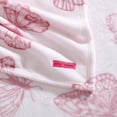 thumbnail image 7 of Betsey Johnson Malachite Butterfly Light Pink & Sea Pink King Bed Blanket, Soft Cozy Bedroom Blanket, Machine Washable, 7 of 7