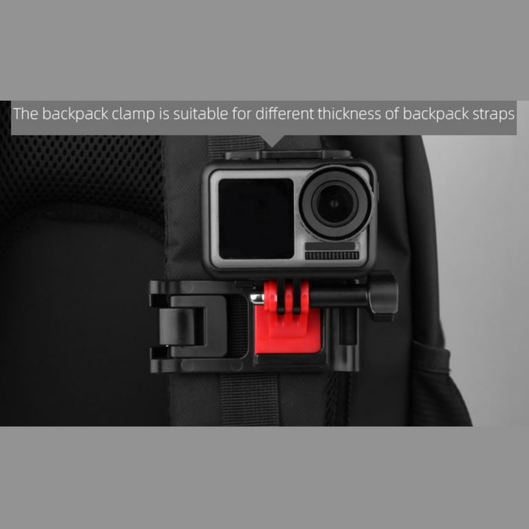 Deyuer Backpack Clip Adjustable Stand Sports Camera Holder for