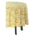 thumbnail image 3 of Vargottam Nappe Ronde Intérieure/extérieure 58 Pouces Nappe Imperméable pour Patio, Couvertures de Table Printemps/été pour Jardin Table Circulaire/bbqs/pique-Nique - Jaune, 3 of 8