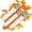 Orange, variant on Ultimate Confetti - 8 Pack Multicolor Confetti Wands - Handheld 14" Biodegradable Tissue Paper Confetti Flick Sticks For Wedding, Birthday, Parties & Live Events - 2 Handfuls, 1.5 oz Each Stick