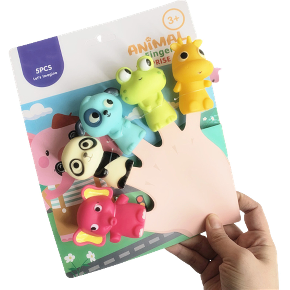 Alextreme Simulation Animal Hand Puppet Toy Set Animals Finger Puppets