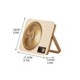 thumbnail image 3 of Bfogop Portable Desk Fan,Rechargeable Battery Powered Fan with 100 Speeds Adjustable&Digital Display,Quiet Personal Fan with Powerful Wind for Home Office Travel, 3 of 6