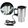 thumbnail image 1 of Chauffe-eau Électrique de Voiture Mug en Acier Inoxydable Bouilloire de Voyage Chauffée Tasse à Café, 1 of 8