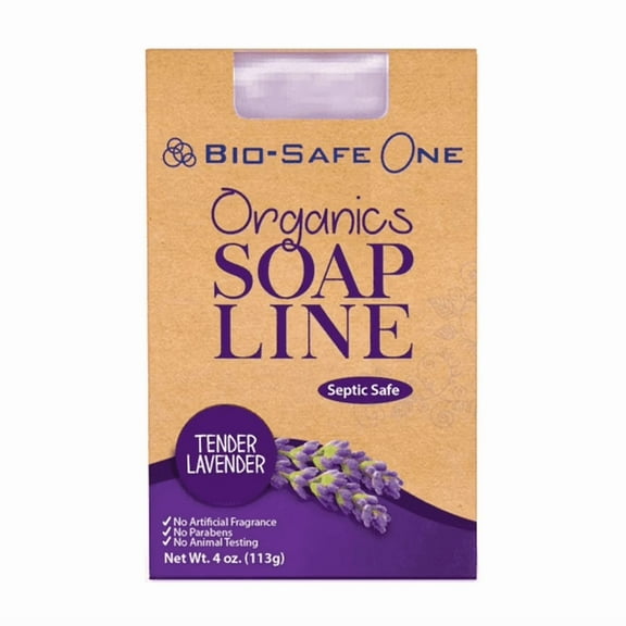 Bio-Safe One, Inc - Tender Lavender Organic Soap Bar - 4 oz