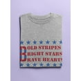 thumbnail image 3 of Bold Stripes Bright Stars T-Shirt Women -Image by Shutterstock, Female 4X-Large, 3 of 4