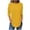 Yellow9, variant on yillto 3/4 Sleeve Plus Size Tunic Tops for Women Elegant Crew Neck Long Sleeve T-Shirt Loose Casual Blouse