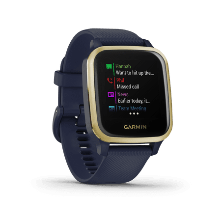 Garmin USA - Venu Sq Music Edition GPS Smartwatch 33mm Fiber-Reinforced Polymer - Navy