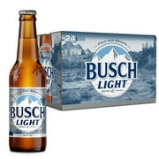 Busch Light American Light Lager Beer 24 pack 12 fl oz Aluminum Cans 4.1% ABV