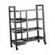 thumbnail image 3 of Estantes de almacenamiento con ruedas, estante de almacenamiento de cocina, estante de almacenamiento ajustable resistente, estante de metal para sóta 80cm x 108cm, 3 of 8