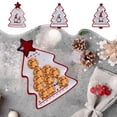 thumbnail image 1 of Platos de Cerámica Tridimensionales Pintados a Mano con Forma de Árbol de Navidad, con Forma de Pino y Papá Noel. Platos para Desayuno, Postre y Aperitivos. Vajilla Navideña., 1 of 6