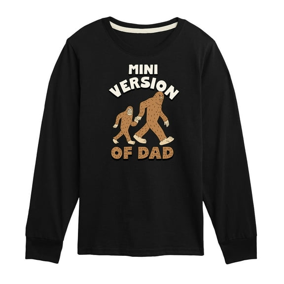 Instant Message - Celebrate Family - Mini Version of Dad - Toddler & Youth Long Sleeve Graphic T-Shirt