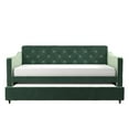 thumbnail image 6 of Novogratz Vintage Upholstered Twin Daybed and Twin Trundle Set, Teal, 6 of 17