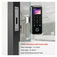 thumbnail image 2 of Door Lock, Fingerprint Door Lock For Glass Wooden Metal Door No Limited Smart Home WeChat APP Control Sliding Door Smart Keypad Gate Opener ,Easy to Install, 2 of 7