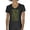 Black, variant on Camo American Flag Women's V-Neck T-shirt USA Military Proud Army Veteran RED Friday 4th of July Camouflage Patriot Tee