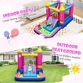 thumbnail image 5 of Costway 4-in-1 Kids Princess-themed Bouncer with Slide Basketball Hoop With 480W Blower, 5 of 11