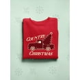 thumbnail image 3 of Country Christmas Plaid Truck Women's Sweatshirt, 3 of 4