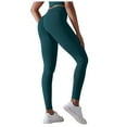 thumbnail image 3 of NOLDARES Women's High Waisted Tummy Control Workout Leggings Soft Yoga Pants Seamless Leggings(Dark Green,S), 3 of 8
