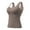 Khaki, variant on Trendfront Womens Tummy Control Seamless Shaping Camisole Built In Cups Wide Straps Body Shaper Smoothing Tank Top Compression Underwear