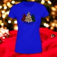 thumbnail image 3 of Playera Blusa Con estampado de Pinos De Navidad Merry Christmas Color Azul Talla Chica Marca Emil SaEs, 3 of 4
