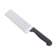 thumbnail image 1 of Cuchillo para patatas fritas de acero inoxidable, cuchillo corrugado para patatas, cuchillo corrugado para patatas ondulado multifuncional, herramienta de cocina - negro, 1 of 5