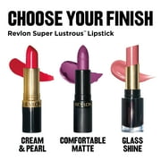 Revlon Super Lustrous Glass Shine Lipstick, Moisturizing Lipstick with Aloe, 011 Glistening Purple, 0.15 oz