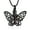 Black, variant on Abalone Shell Butterfly Urn Necklace for Ashes Animal Cremation Jewelry Keepsake Memorial Pendant Jewelry for Women Men Memorial Gifts
