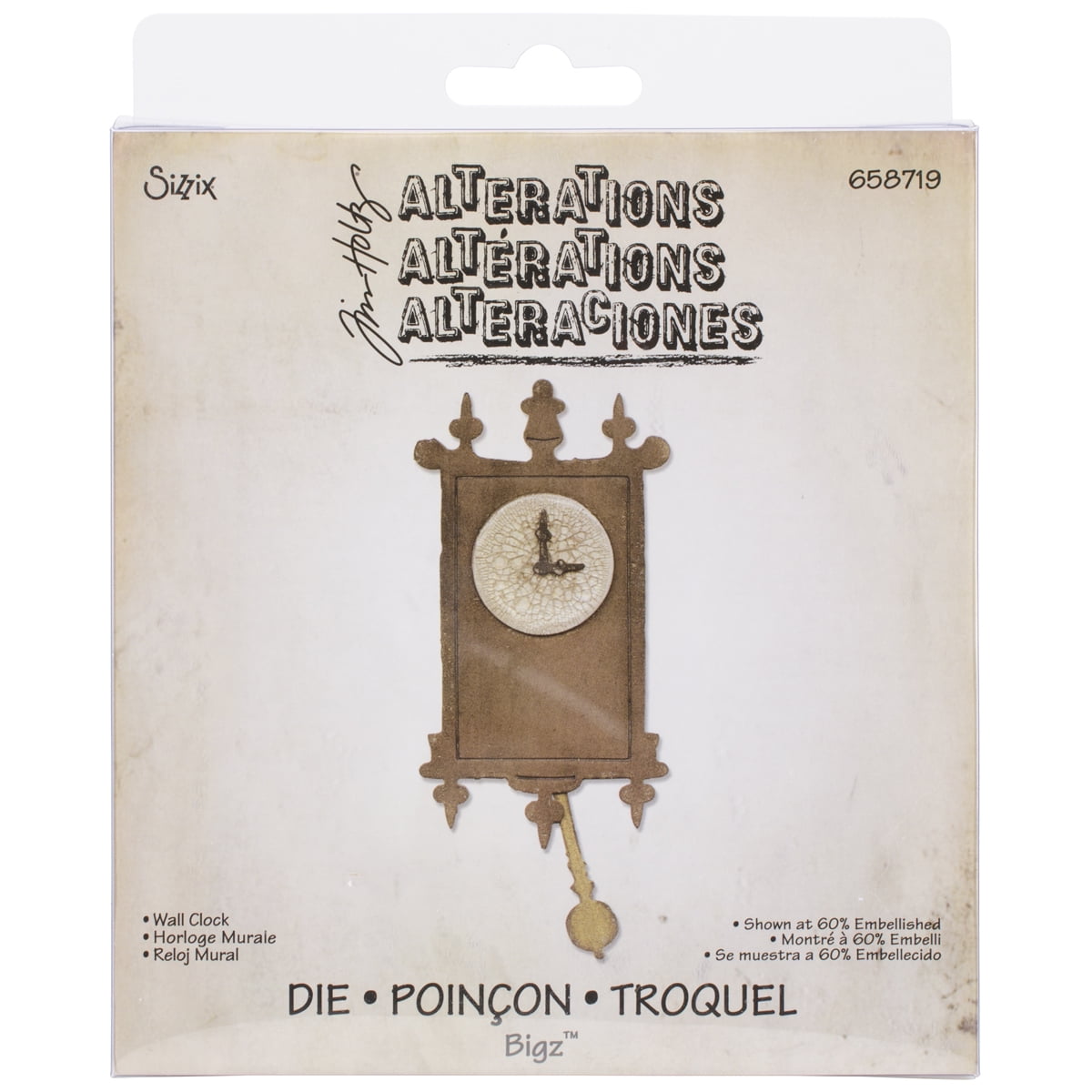 アルバム・スクラップ Sizzix  Enchanted Doves by Tim Holtz Sizzix Bigz Die By Tim Holtz-Enchanted Doves 1.375