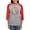 Heather/Red, variant on - COTUS Clown Of The United States - Womens Baseball Tee