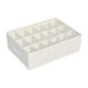 thumbnail image 1 of Organizador de caja de almacenamiento Divisor de cajón de tela plegable | Partición flexible de 18 compartimentos | Porta ropa interior para calcetines cosméticos de joyería | Diseño duradero que, 1 of 5