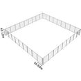 thumbnail image 5 of KFFKFF Swimming Pool Barrier, 4 x 108 FT Enclosures for Inground Pools, Detachable Kid Safety Pool Guard, Simple Self-Assembly Pool Barrier, 340gms Teslin PVC Pool Guard Mesh Safeguards Children, 5 of 9