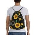 thumbnail image 2 of Easygdp Sunflowers3 Drawstring Backpack, Beach Sackpack, Travel Sackpack Lightweight for Sports, Gym, Travel, Swimming - Small, 2 of 9