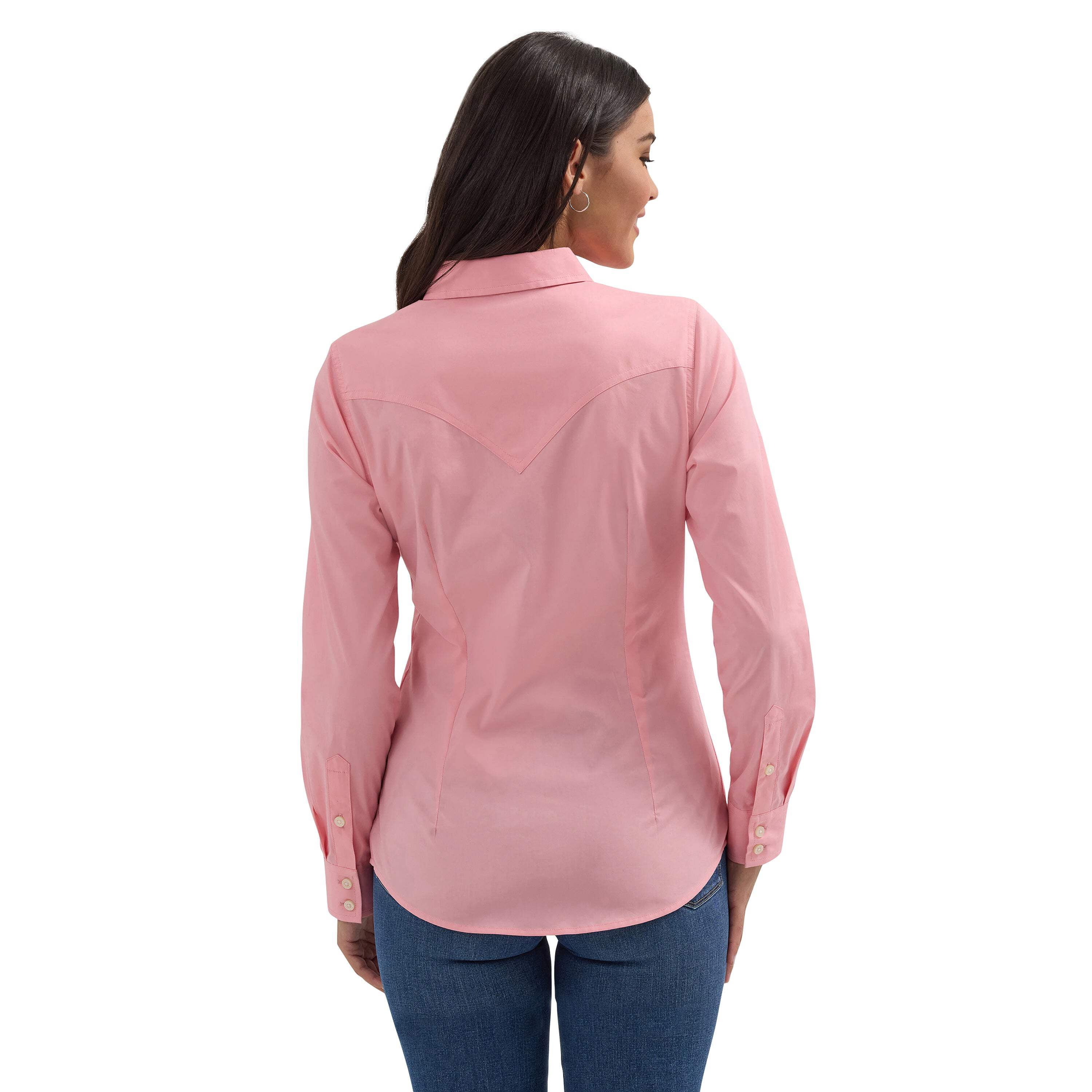 Wrangler® Women's Western Long Sleeve Button Front Shirt