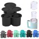 thumbnail image 3 of Bandeja para cubitos de hielo compatible con Stanley Cup, 3 moldes de silicona cilíndricos con tapa y contenedor para congelador, bebida de hielo, zumo, whisky, cóctel, regalos de verano, 3 of 5