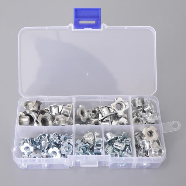 150 Tuercas Hexagonales M6 Autoblocantes - Acero Inoxidable A0-70, Norma DIN985, Con Anillo De Nailon