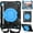 Black/Blue, variant on TECH CIRCLE iPad 10th Gen 10.9 inch Case 2022,iPad 10.9 Case with Pencil Holder, 360°Rotating Kickstand/Ring Handle/Shoulder Strap Heavy Duty Protection Silicone Shockproof Kids Cover,Blue/Green