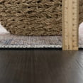 thumbnail image 3 of Hauteloom Georgia Elki Machine Washable Area Rug - Oriental Floral Faded Style - Living Room Vintage Distressed Carpet - Pet Friendly - Burgundy, Dark Red, Dark Blue - 6'7" x 9', 3 of 10