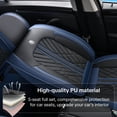 thumbnail image 4 of for Ford Mustang mach-e 2022 Car Seat Cover, Blue Car Seat Covers, Premium Leather 360° Full Coverage Seat Set Airbag Compatible Suitable for All Seasons, The GT model is not suitable, 4 of 9