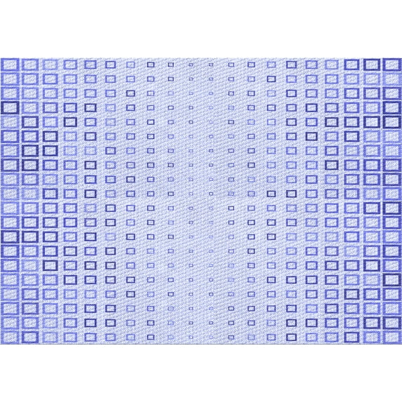Ahgly Company Machine Washable Indoor Rectangle Transitional Lavender Blue Area Rugs, 2' x 4'