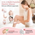 thumbnail image 2 of Maquinilla de afeitar Dusk para mujer, Glide Pro 3.0, 2 en 1, resistente al agua, para uso en seco y húmedo, Silk Glide Pro con cabezal extraíble para piernas, brazos, axilas y zona del bikini (rosa), 2 of 5