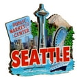 thumbnail image 2 of 3D Seattle Magnet, 2 of 2