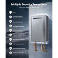 thumbnail image 2 of KFFKFF Gas Tankless Water Heater, 5.3Gal Indoor 120000 BTU Instant Hot Water System, Intelligent Temperature Adjustment & 3/4 inch NPT Connection with Enhanced Safety Features, 2 of 9