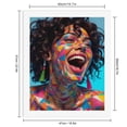 thumbnail image 2 of Paint By Numbers Kit for Adults Beginner - DIY Colorful Geometric Face Art Laughter Canvas Painting Kits for Adults, Frameless Paint By Number for Adults for Home Wall Decor 16x20 Inch, 2 of 7