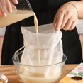 thumbnail image 2 of Bolsas coladoras de alimentos de malla 60/100/300/500 para colar leche de almendras, leche de soja, yogur, zumo de fruta, coladores de vino, bolsas para filtrar leche de frutos secos, 2 of 5