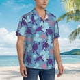thumbnail image 3 of Disketp Hawaiian Shirts For Men,Ornamental Turtles Print Mens Casual Short Sleeve Button Down Shirts Beach Shirt, 3 of 7