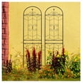 thumbnail image 4 of 2 Pack Metal Garden Trellis 86.7" x 19.7" Rustproof Trellis for Climbing Plants Outdoor Flower Support Black, 4 of 5