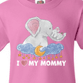 thumbnail image 4 of Inktastic I Love My Mommy Cute Elephants with Moon and Stars Youth T-Shirt, 4 of 5