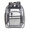 thumbnail image 4 of Mochila transparente Salvador Durable con correa reforzada Resistente al agua Accesorio frontal Bolso multifunción de bolsillo para mujeres Gris oscuro, 4 of 6